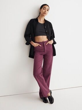 The Madewell Emmett Wide-Leg Pant: Garment Dyed Edition